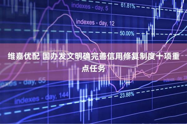 维嘉优配 国办发文明确完善信用修复制度十项重点任务